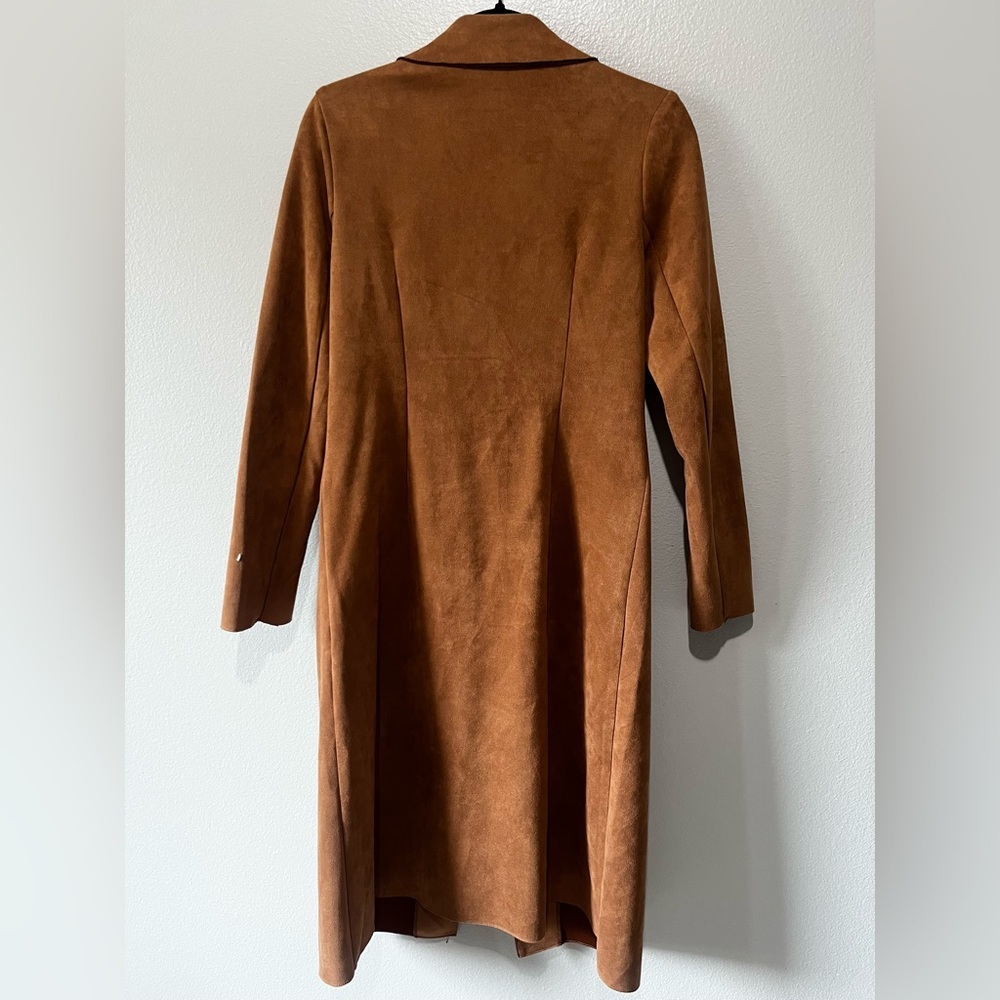 SOLITAIRE- Elegant Brown Women's Coat Size S - Picture 2 of 5